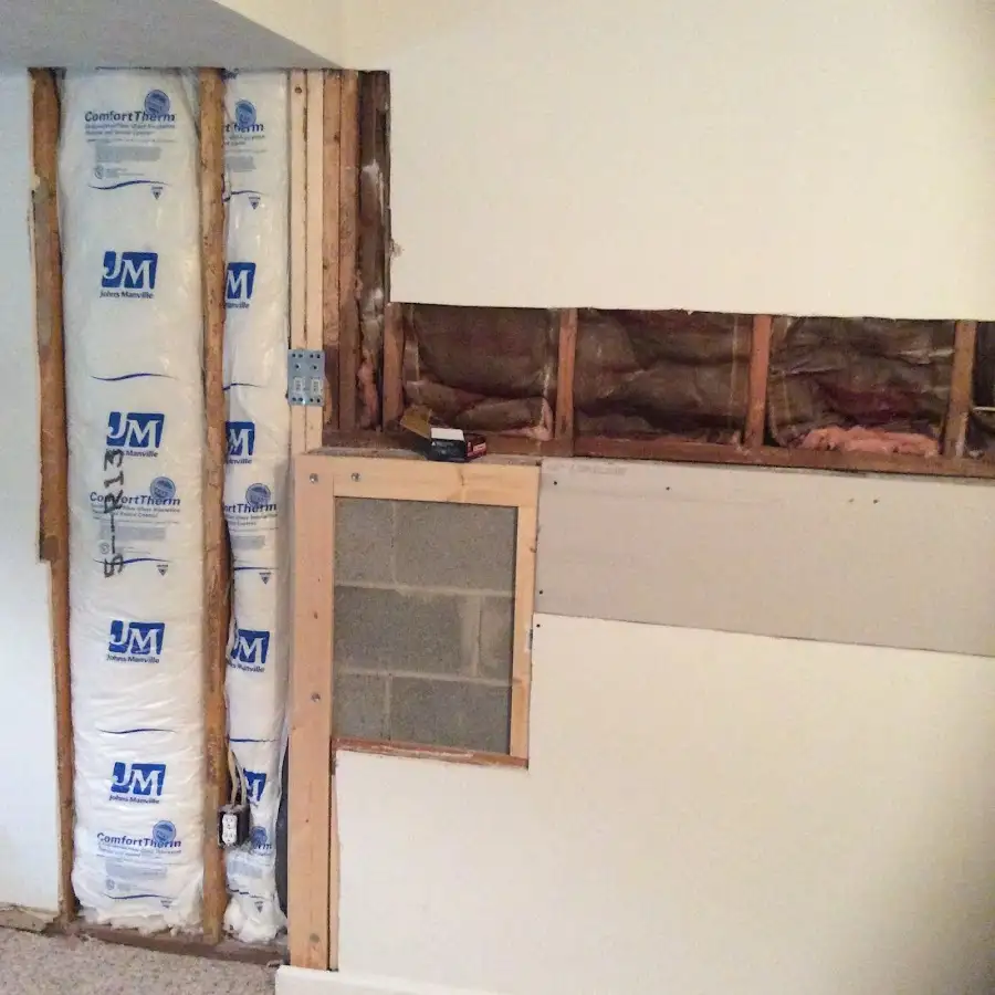 Wall insulation replacement during Structural Drying in Fayetteville